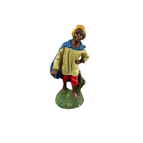 Vintage Paper Machete Nativity Scene Figures Set of 5! - Picture 10 of 16
